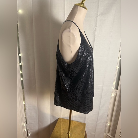Adrienne Black Metallic Relaxed Camisole - Picture 2 of 7